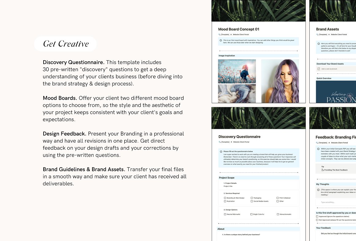  Notion Client Portal templates Project Planner