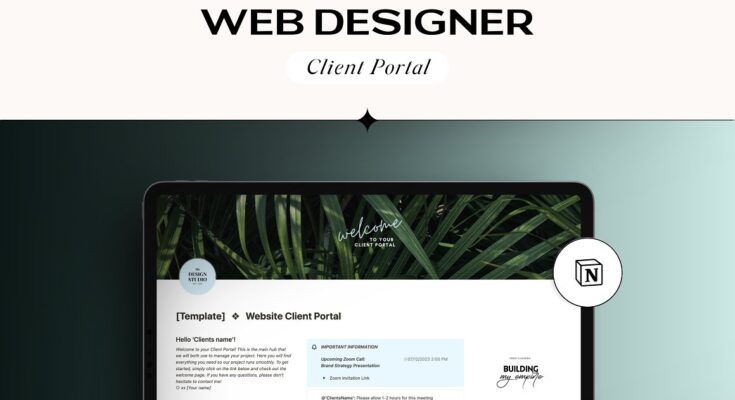 Notion Client Portal templates Project Planner