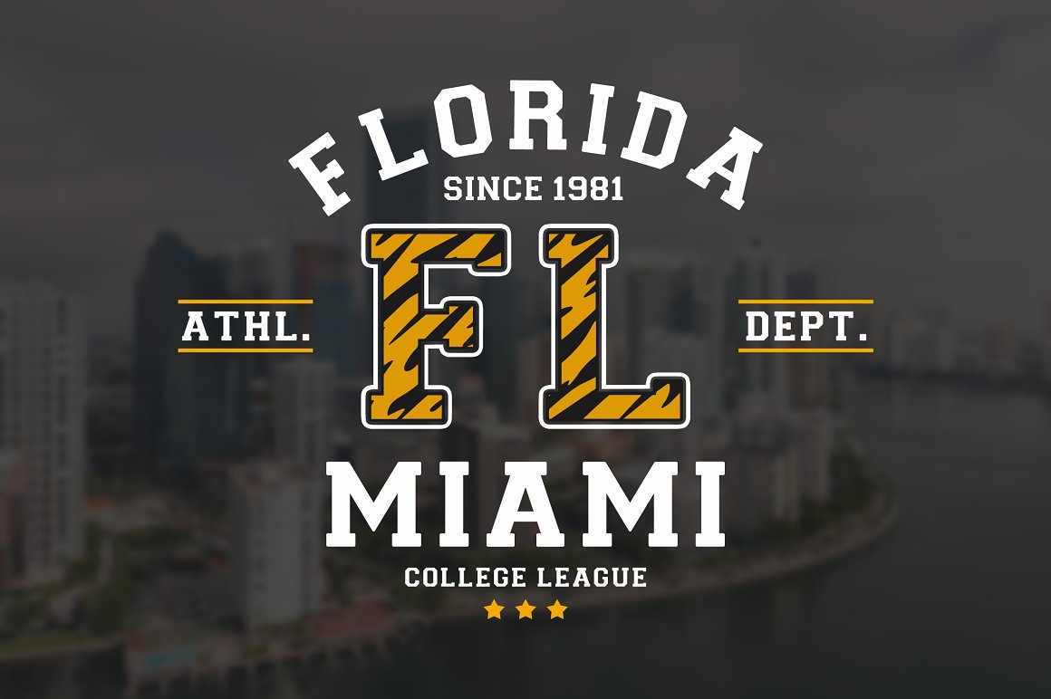 free Download Display Font - College League Font