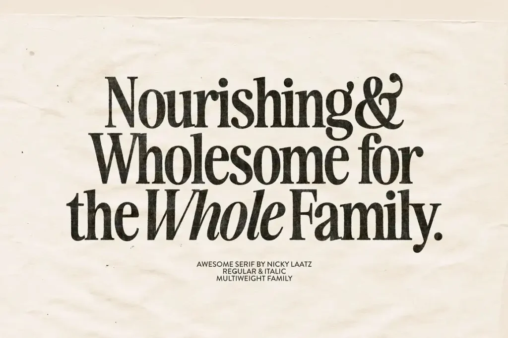 Awesome Serif Family 3