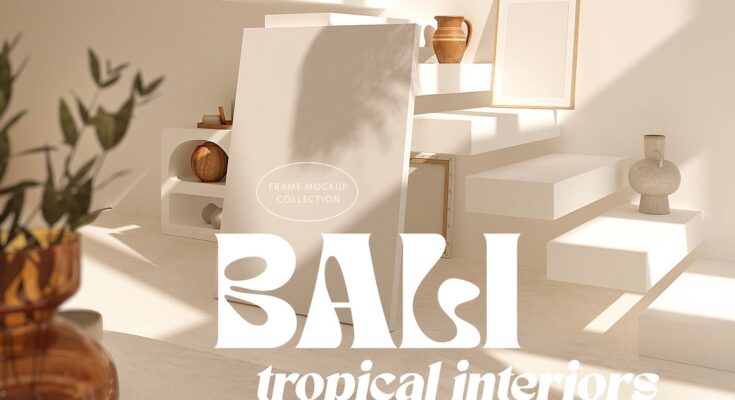 BALI Tropical Frames Mockups - Showcase Design