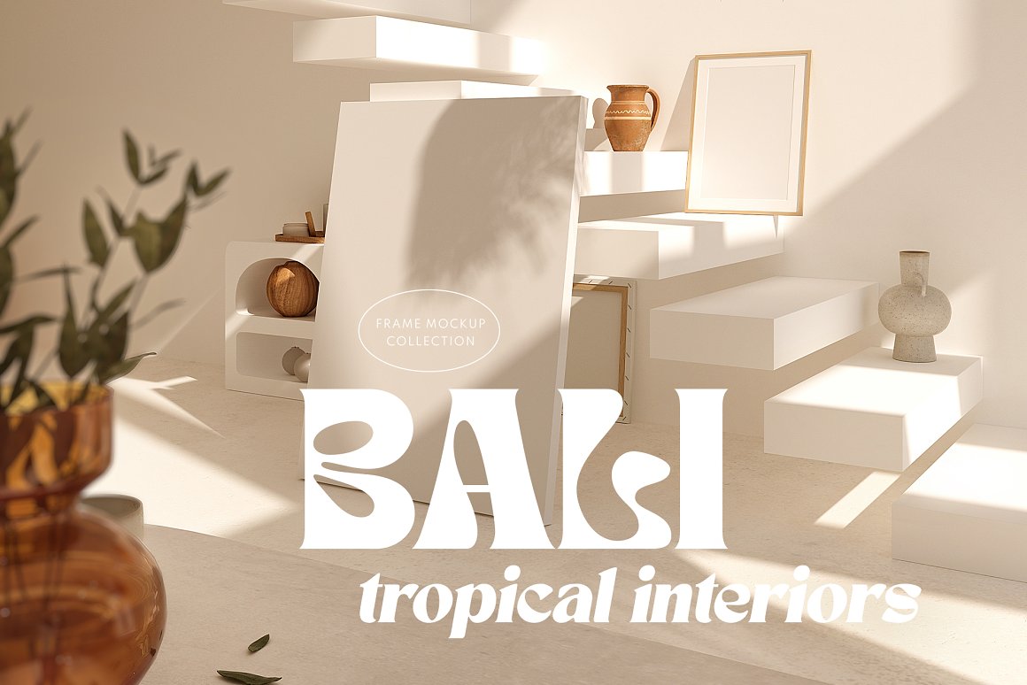 BALI Tropical Frames Mockups - Showcase Design