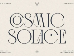 Cosmic Solace Ligature Serif Font