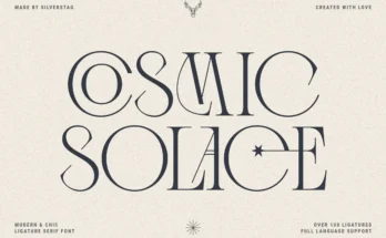 Cosmic Solace Ligature Serif Font