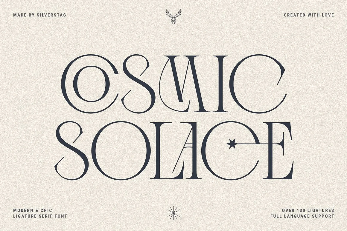 Cosmic Solace Ligature Serif Font