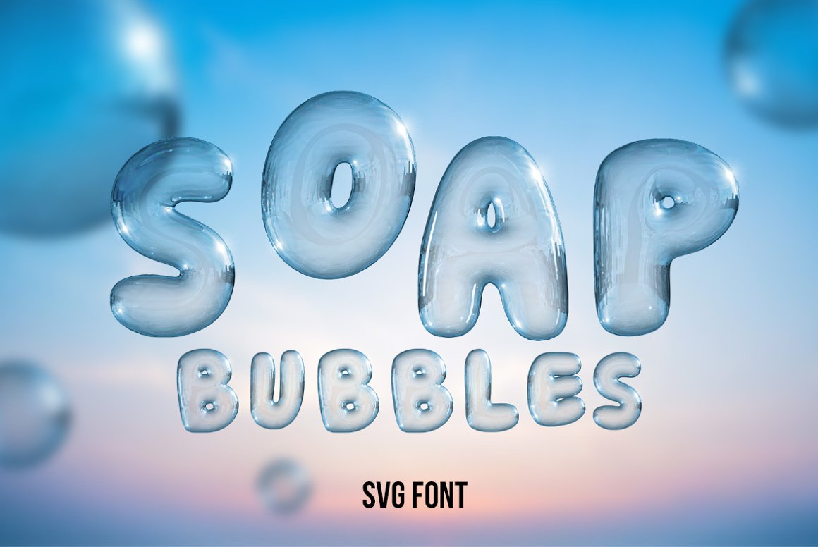 Download Open Type Soap Bubbles Font