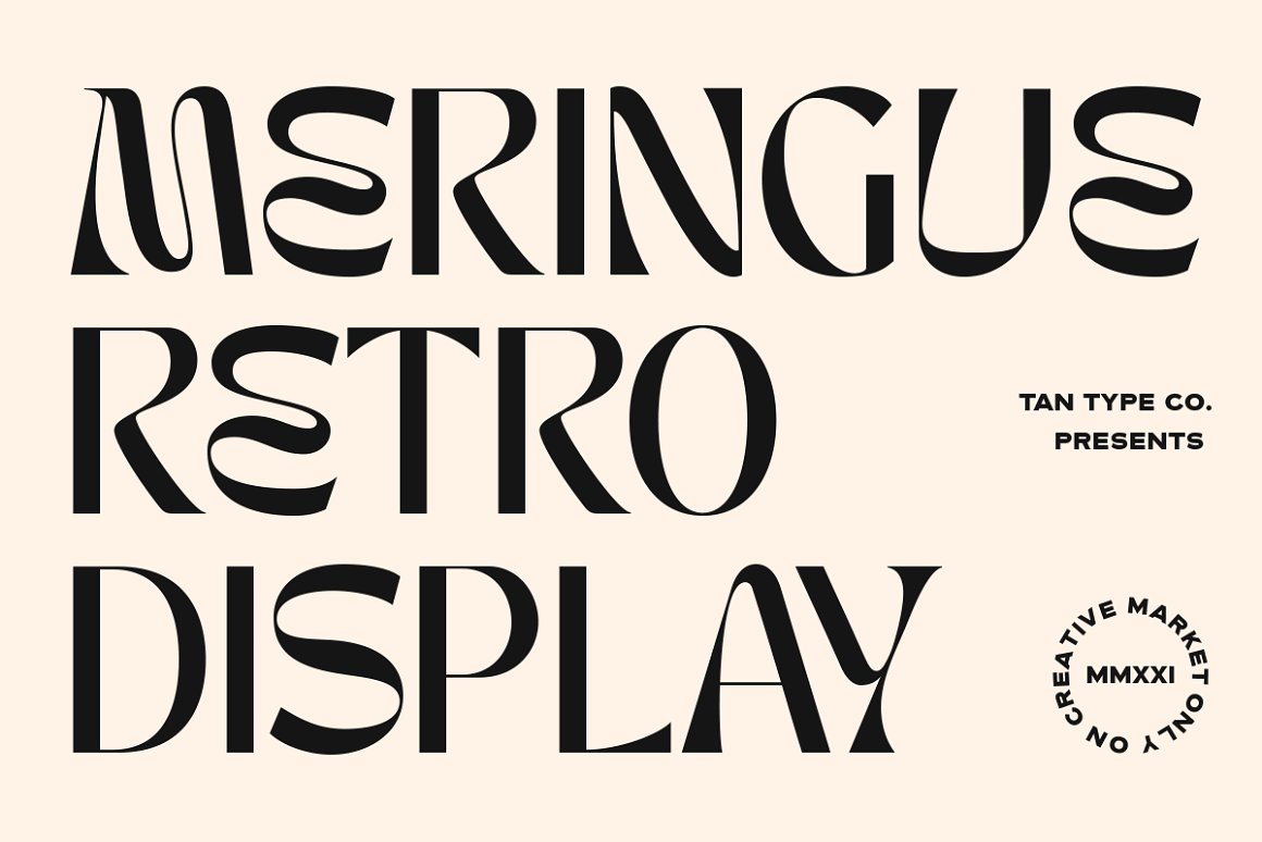 Download TAN - MERINGUE Display Font