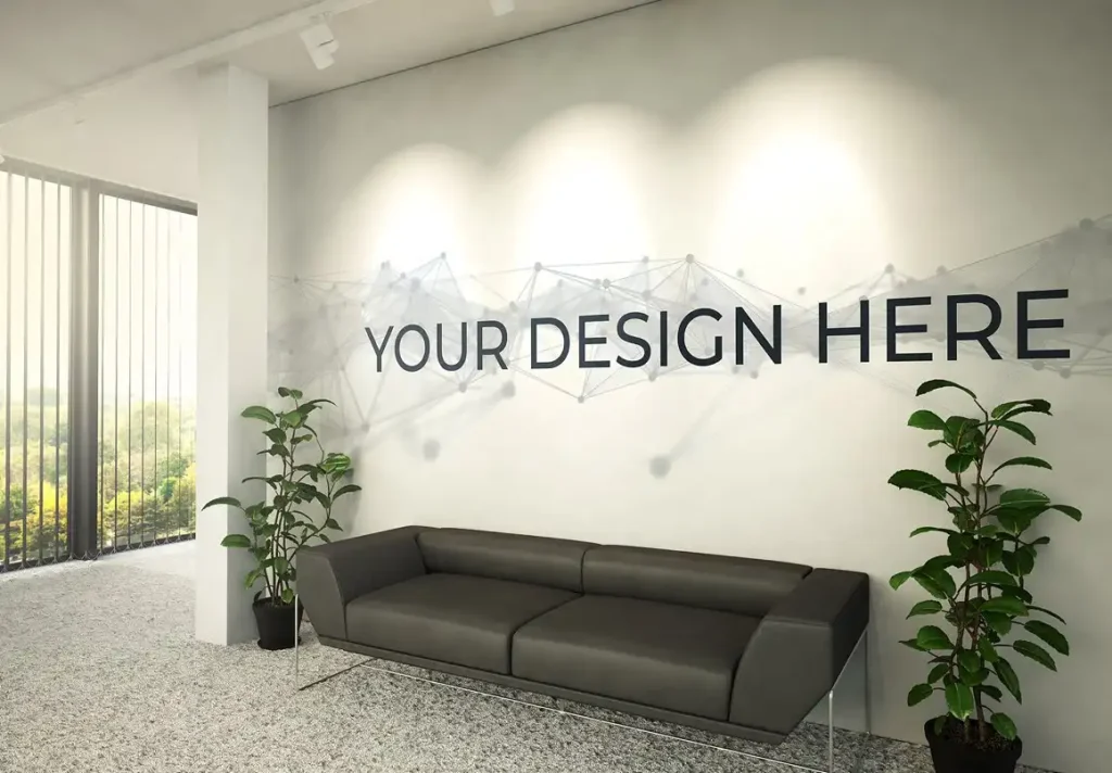 Office Wall Mockup 2