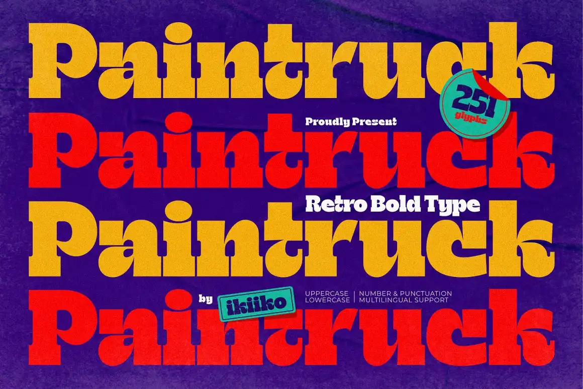 Paintruck Retro Bold Type