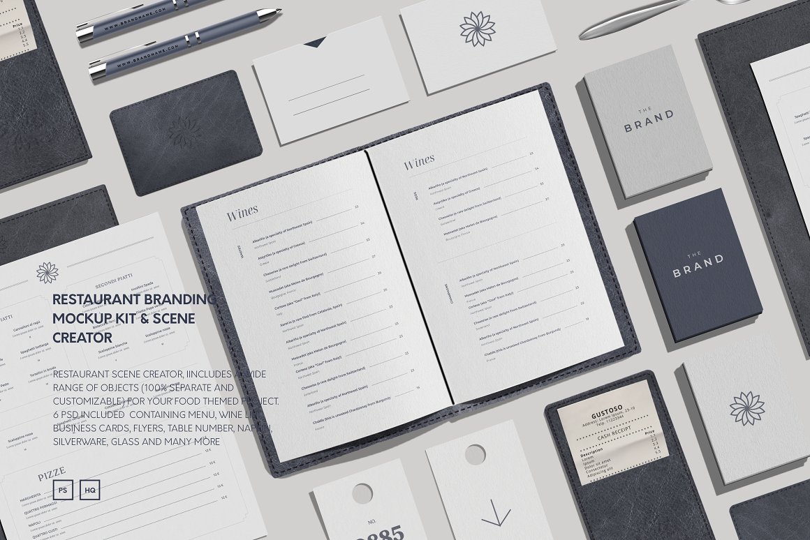 Restaurant Menu Mockup Bundle – Showcase Your Designs