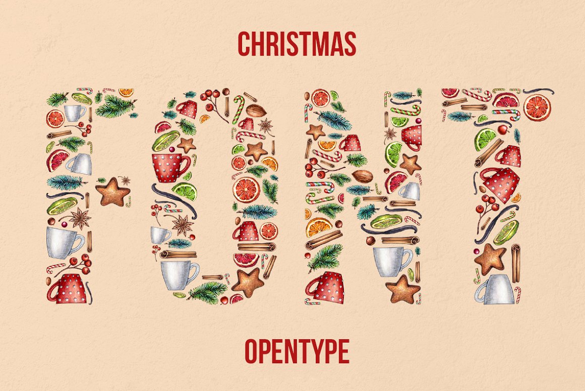 Xmas OpenType SVG font