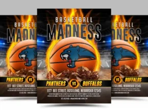 Basketball poster template