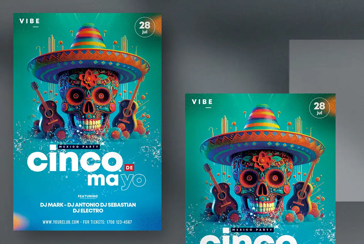 Cinco de Mayo Party Flyer Template