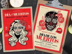 Dia de los muertos flyer