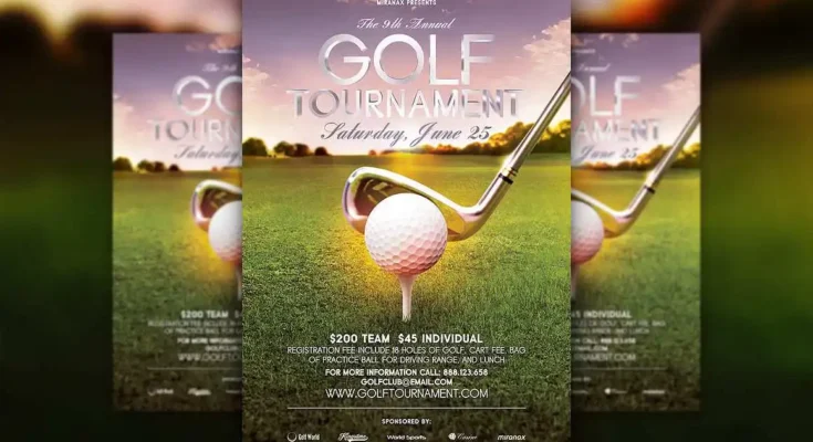 Golf tournament flyer