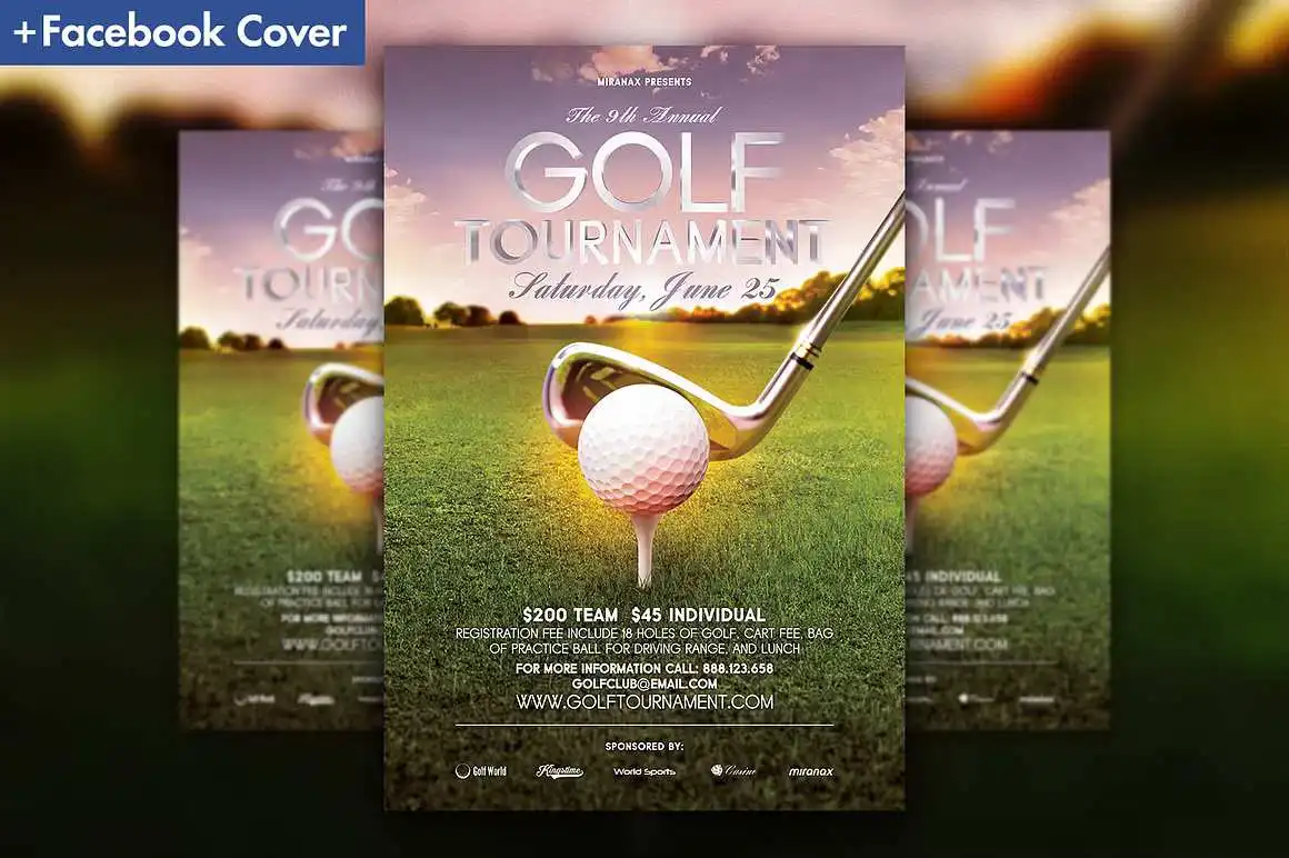 Golf tournament flyer