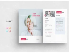 Influencer media kit template