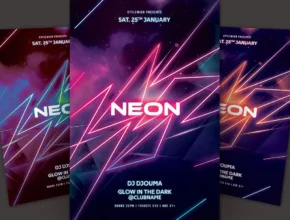 Neon Flyer Template