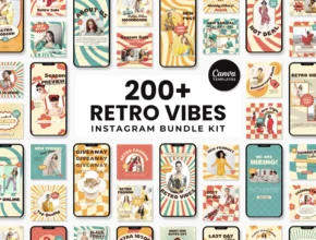 Retro Vibes Instagram Bundle Kit