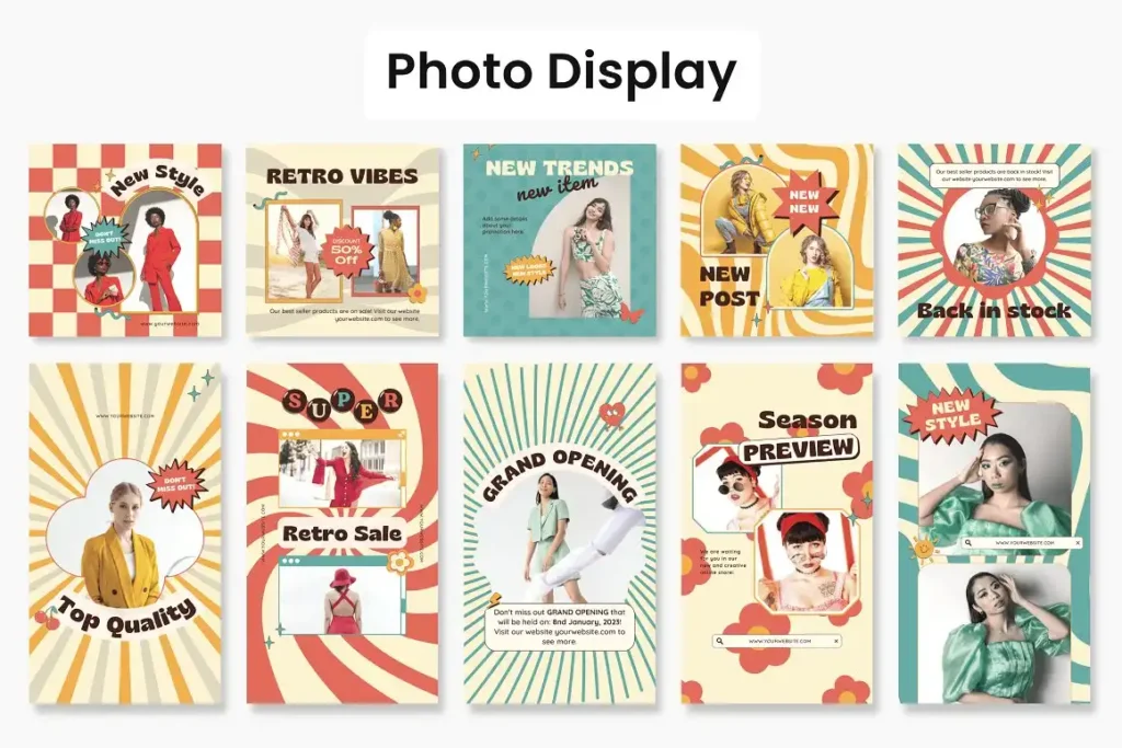 Retro Vibes Instagram Bundle Kit 5