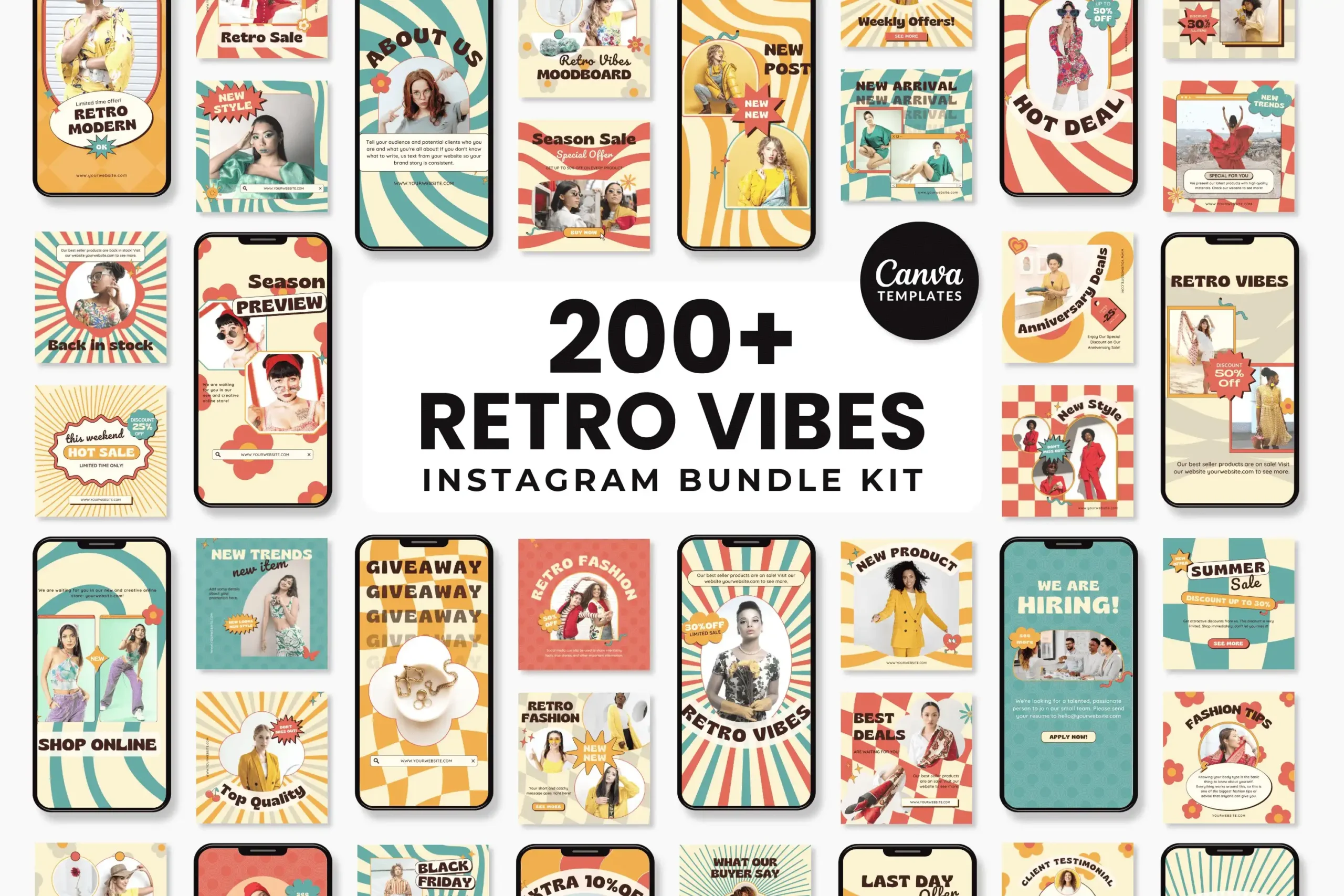 Retro Vibes Instagram Bundle Kit