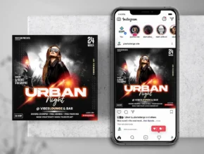 Urban Night Party Instagram Flyer